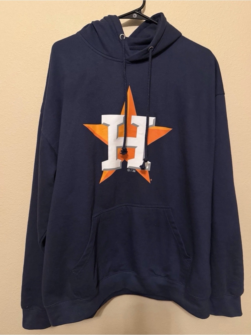 Houston Astros ‘47 Brand Navy Pullover Hoodie Men’s XL MLB Baseball NWOT